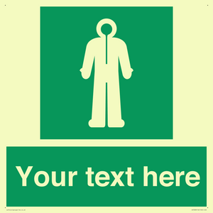 Custom sign safe condition Survival clothing